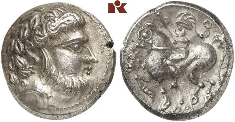 Dembski 1085a Pannonia AR Tetradrachm, Bartkranzavers type, 2nd-1st