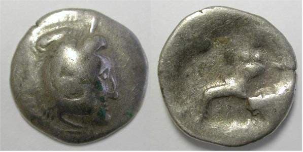 Kostial 941 Types of Philip III Arrhidaeus, Drachm, East Celts, ca 100 BC- 100 AD, 3