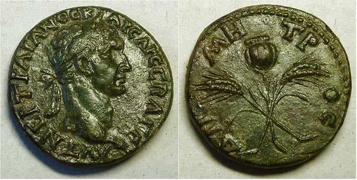 Imhoof GM 246 Trajan, AE20 of Elaea, Aeolis