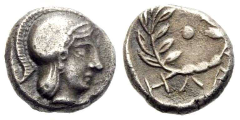 BMC 3 Elaea, AR diobol