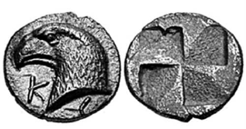 BMC 12 Kyme, Aeolis, AR hemiobol, 0