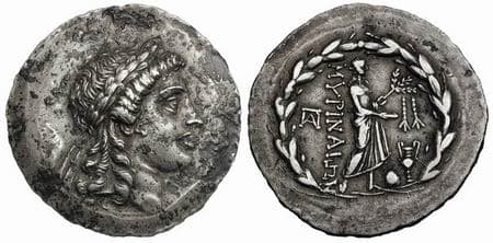 Sacks 19e Myrina, Aeolis AR Tetradrachm