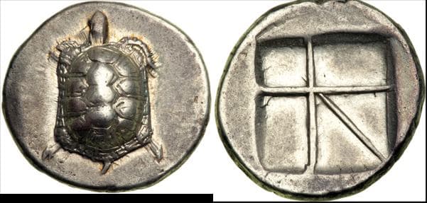 SNG Del 1545ff Aegina AR Stater