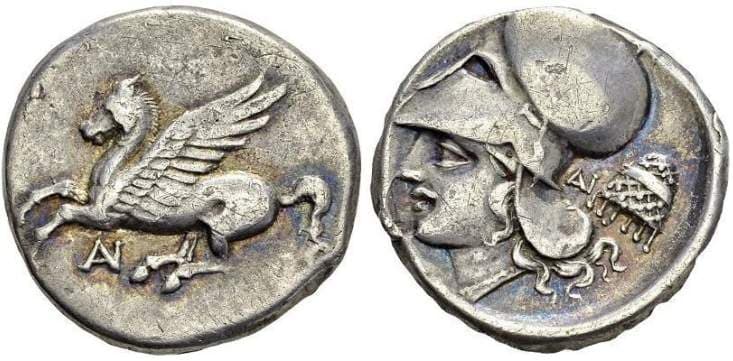 Pegasi 36 Anactorium, Akarnania, AR stater