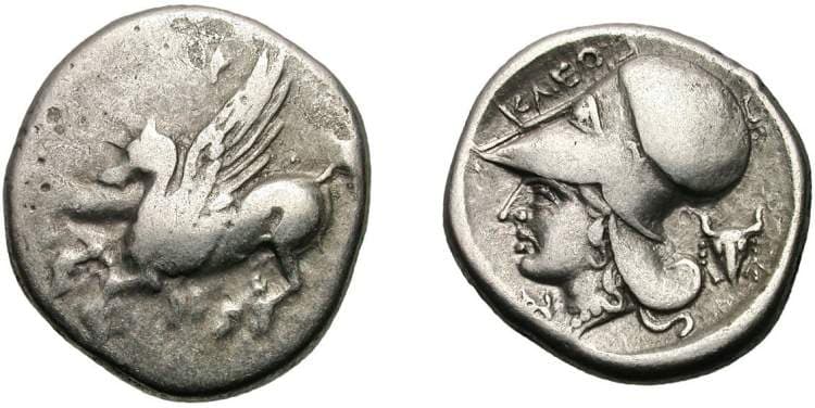Pegasi 72 Anactorium, Akarnania, AR stater