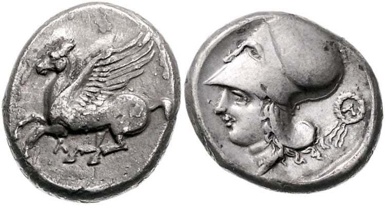 BMC 85-86 Leukas, Acarnania, AR stater
