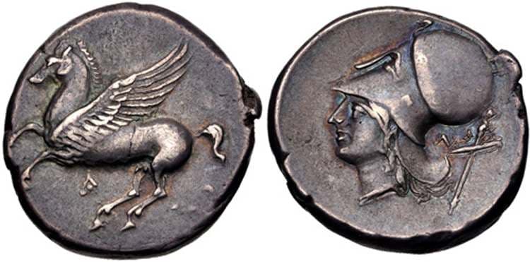 Pegasi 132 Leukas, Akarnania, AR Stater