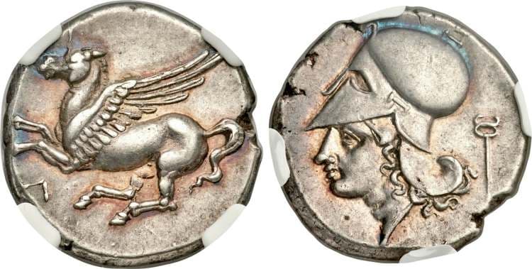 Rhousopoulos 2378 Leukas, Acarnania, AR stater