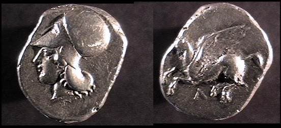 SNG Lockett 2277 Leucas, Acarnania AR Stater