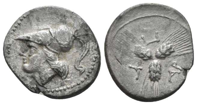 Rutter HN 646 Arpi, Apulia, AR triobol