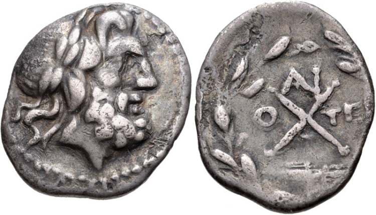 Aigion Clerk 30 Sear SG 2972 Achaean League, Aigion AR hemidrachm