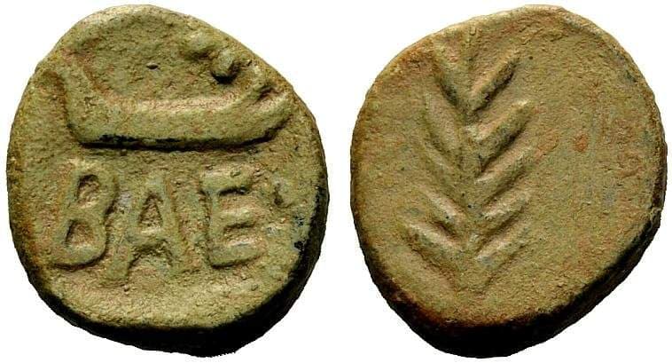 Gomes BAE 01-12 Baesuri, Portugal, lead Triens, ca 50 BC,5