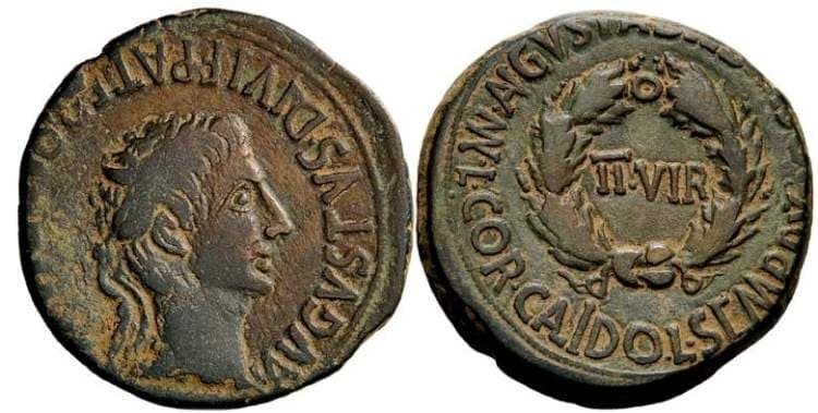 RPC 395 Augustus Brass AE29 of Bilbilis, Spain