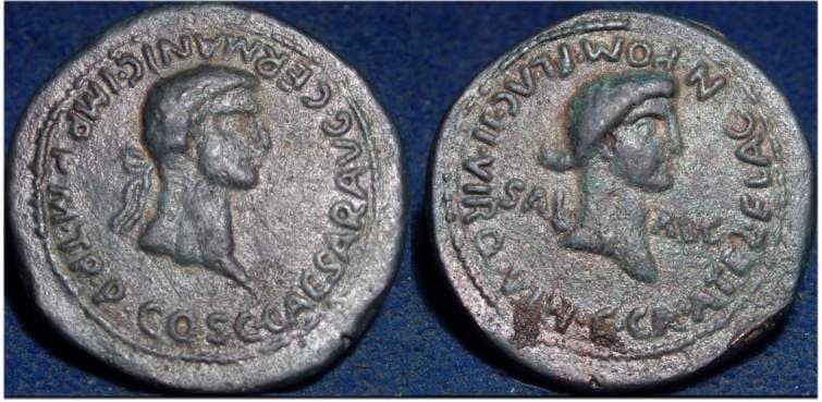 RPC 185 Caligula AE 28 of Carthago Nova, Spain