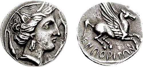 SNGBM 16 Spain, Emporion AR Drachm