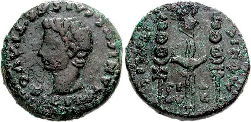 RPC 70 Germanicus, Caesar, AE23 of Italica, Spain