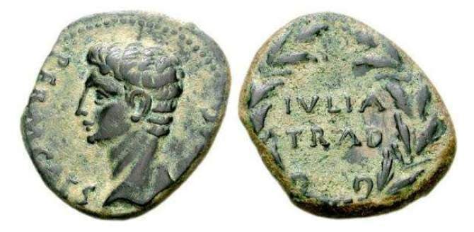 RPC 108 Augustus AE25 of Julia Traducta, Spain