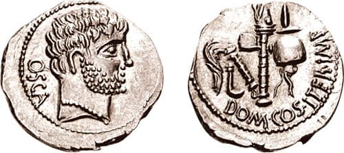 Burgos 1509 Calvinus Cn Domitius Calvinus Denarius