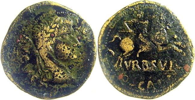 RPC 291 Tiberius AE29 of Spain, Terraconensis, Osca