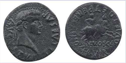 RPC 295 Tiberius AE27 of Osca, Spain
