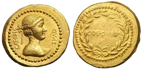 Cohen 20 Julius Caesar AV Aureus
