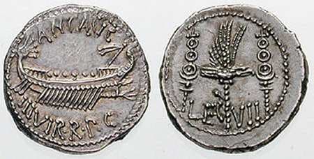 RSC 34 Marc Antony AR Legionary Denarius