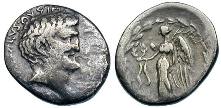 RSC 81 Mark Antony Denarius
