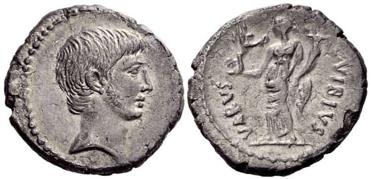 RSC 539 Octavian Denarius
