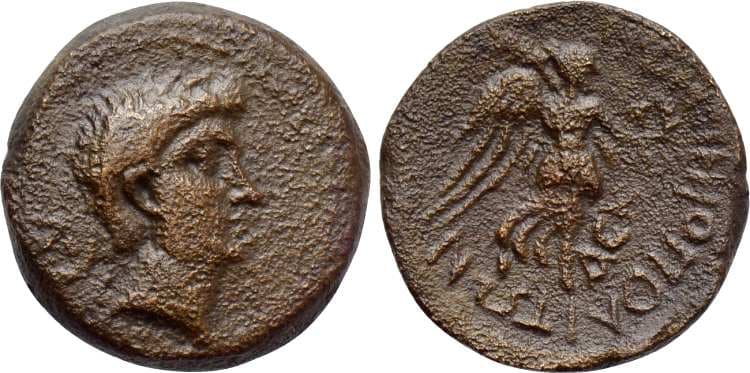 Pompeiopolis SNG France II 1213 Pompey Magnus, AE22 of Soli-Pompeiopolis, Cilicia