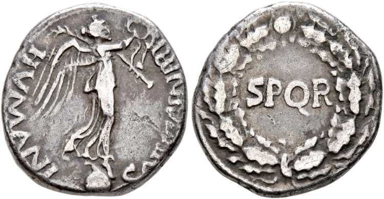 RIC 73b The Civil War, AR denarius, AD 68-69, Rhine Legions