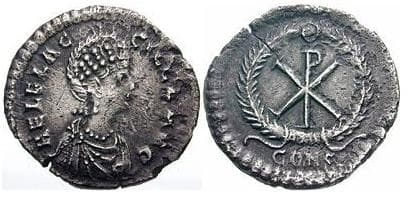 Constantinople RIC 78 var Aelia Flaccilla AR Siliqua