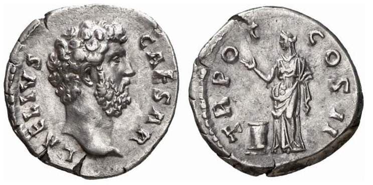 RIC 432 Sear5 #3974 Aelius Caesar Denarius