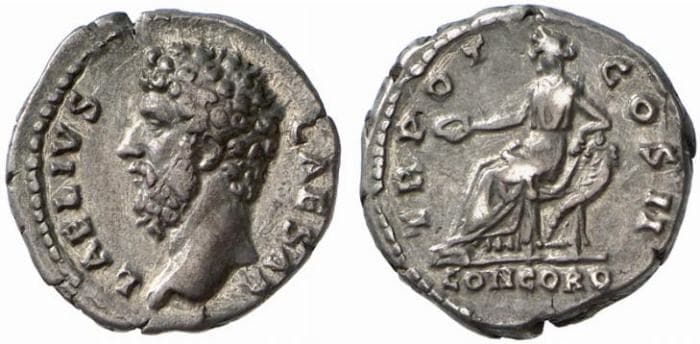 RIC 436c RSC 5 Aelius Caesar Denarius
