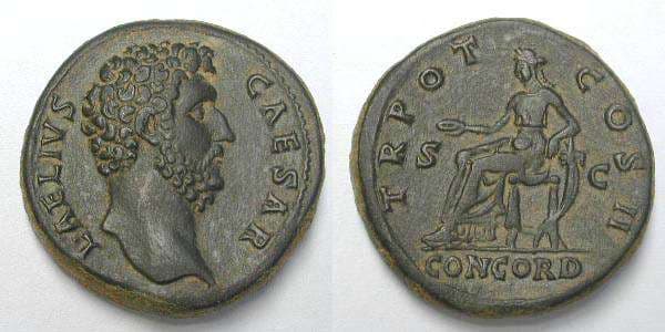 RIC 1057 Sear5 3979 Aelius AE Sestertius
