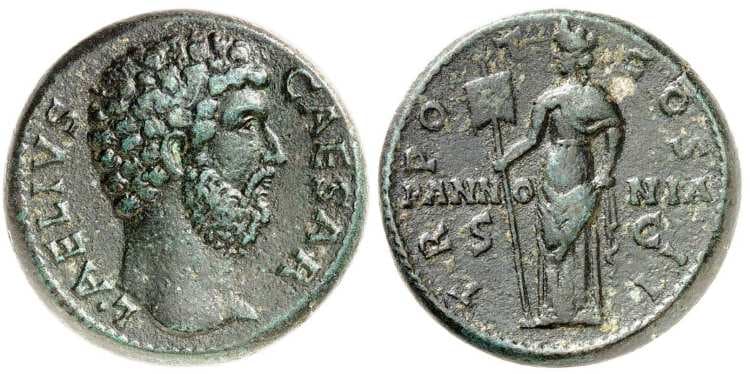 RIC 1059 Sear5 3981 Aelius Caesar AE Sestertius