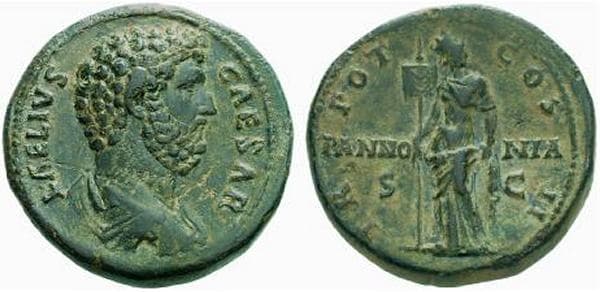 RIC 1059c Sear5 #3981 cf Aelius Caesar AE Sestertius