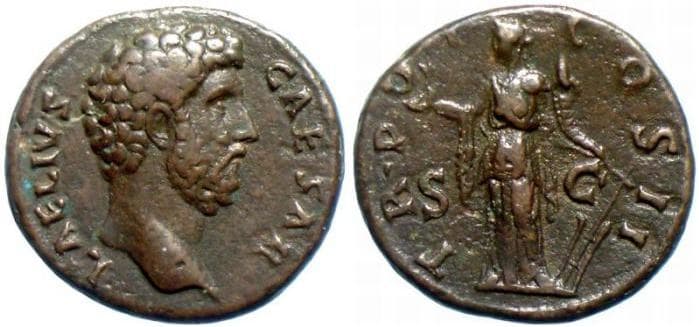 RIC 1065 Sear5 #3991 Aelius AE As or Dupondius