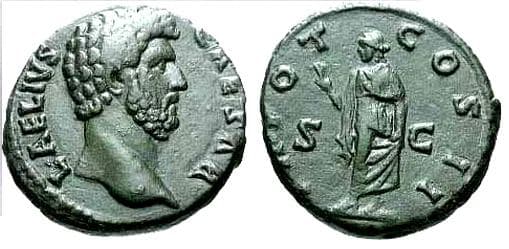 RIC 1067a Sear5 #3993 Aelius Caesar AE Dupondius
