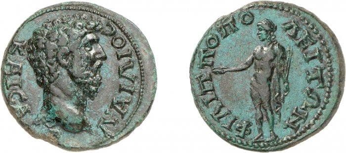 Philippopolis Moushmov 5079 Aelius as Caesar under Hadrian, AD 136-138, AE of Philippopolis, Thrace