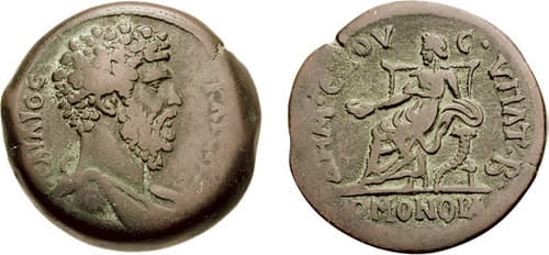 Alexandria milne 1547 Aelius Caesar, 2nd Consulship, AE Drachm of Alexandria