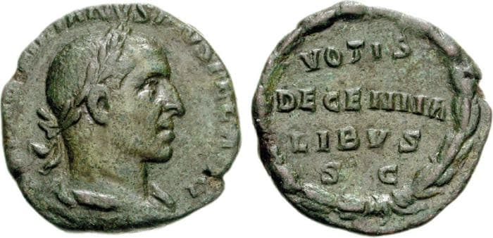 RIC 42a Aemilian AE Sestertius