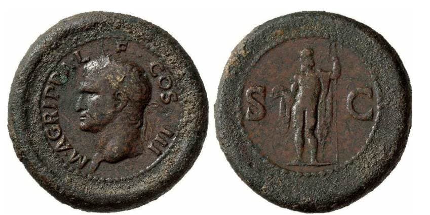 Cohen 3, note Agrippa AE medallion 52mm, 58