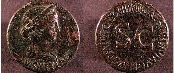 RIC 46 Agrippina Senior AE Dupondius