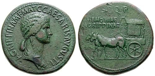 RIC 55 Sear5 1827 Agrippina Senior AE Sestertius