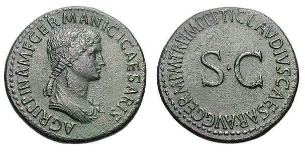 RIC 102 Sear5 1906 Agrippina I AE Sestertius