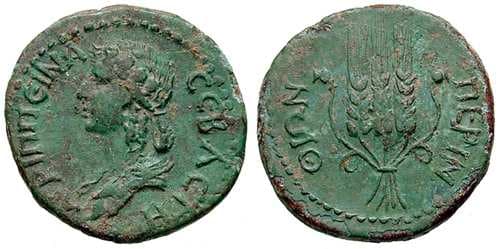 RPC 1749 Agrippina II AE26 of Perinthos, Thrace