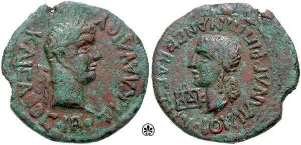 Bosporos RPC 1925 Kotys I of the Bosporos with Claudius and Agrippina II