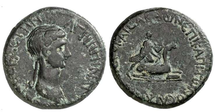 Hierocaesarea RPC 2388A Agrippina II, AE17 of Hierocaesarea, Lydia