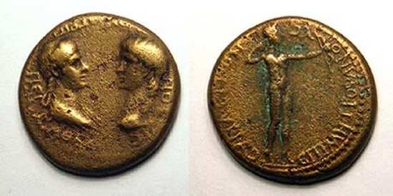 Synaus RPC 3107 Nero & Agrippina II, 54-68 AD