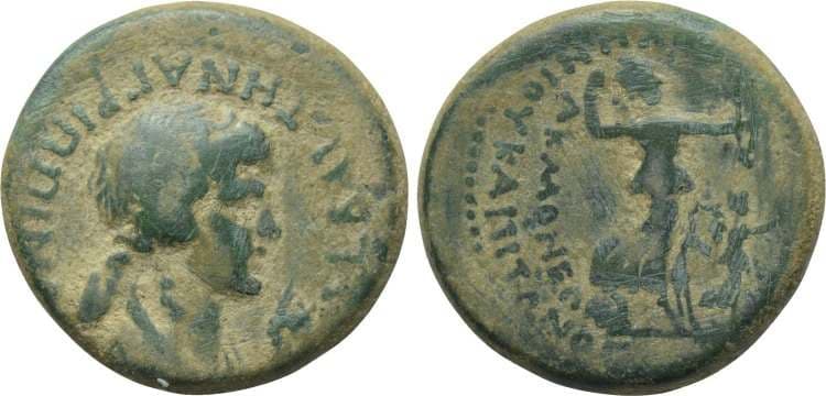 Akmoneia RPC 3172 Agrippina II, AE16 of Acmoneia, Phrygia